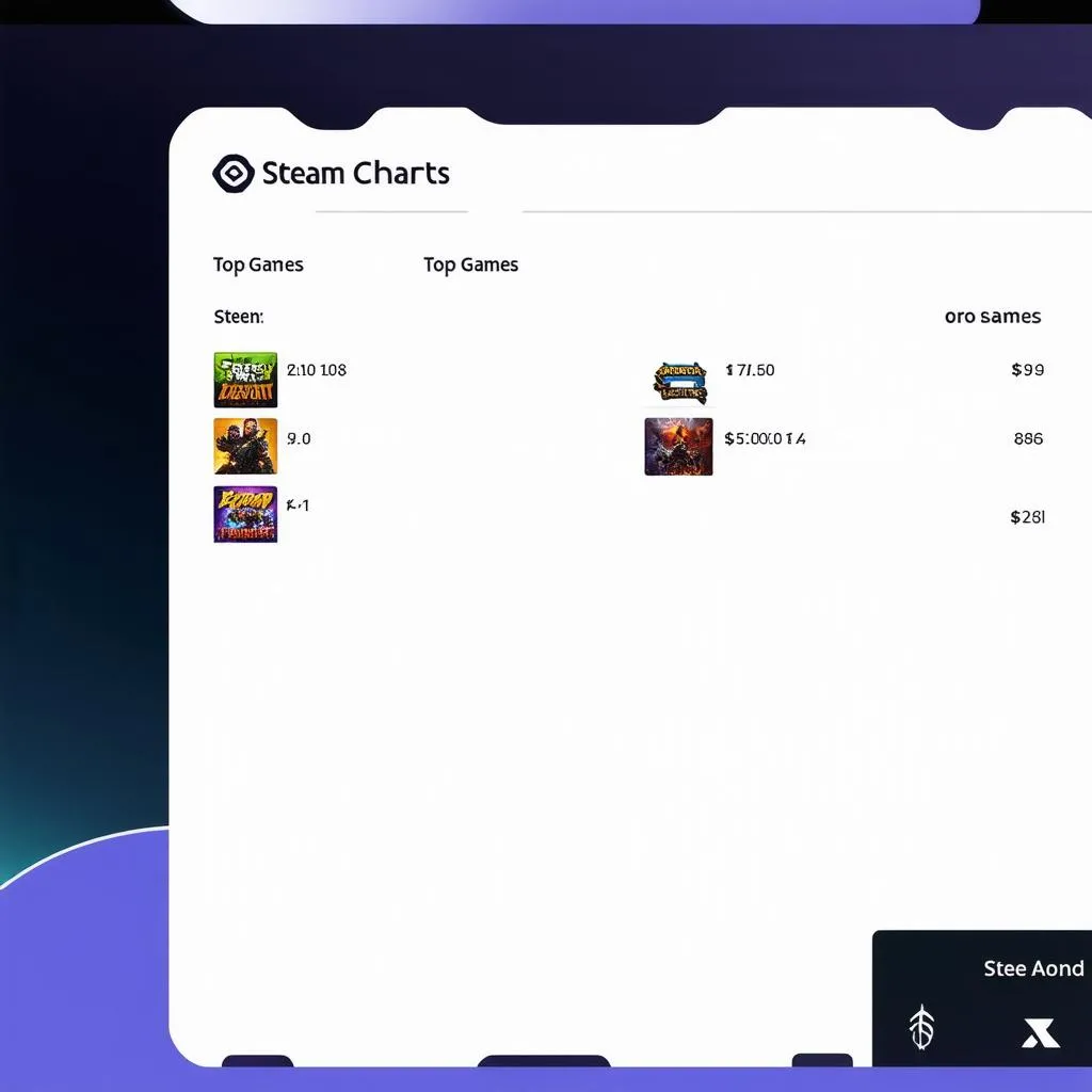 Steam Charts Top Games on Mobile