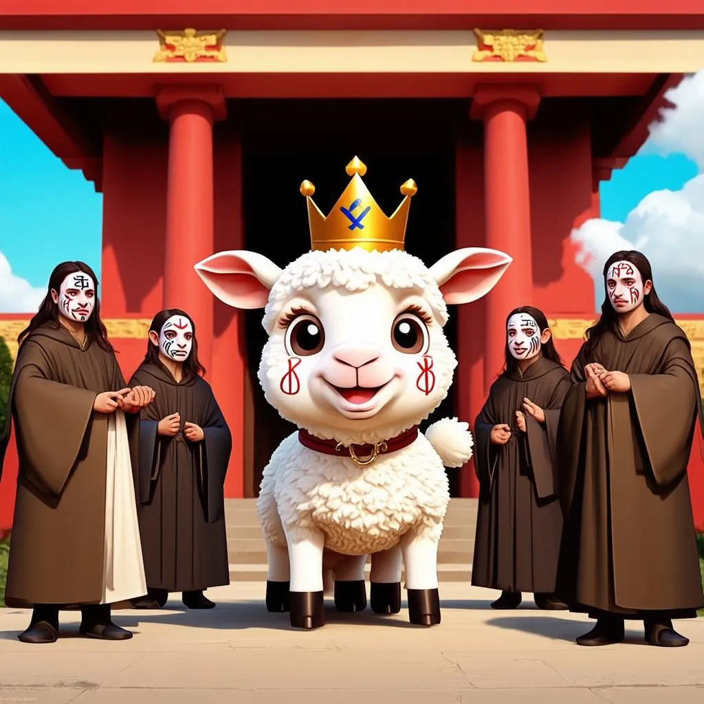 Hình ảnh minh họa cho trò chơi Cult of the Lamb