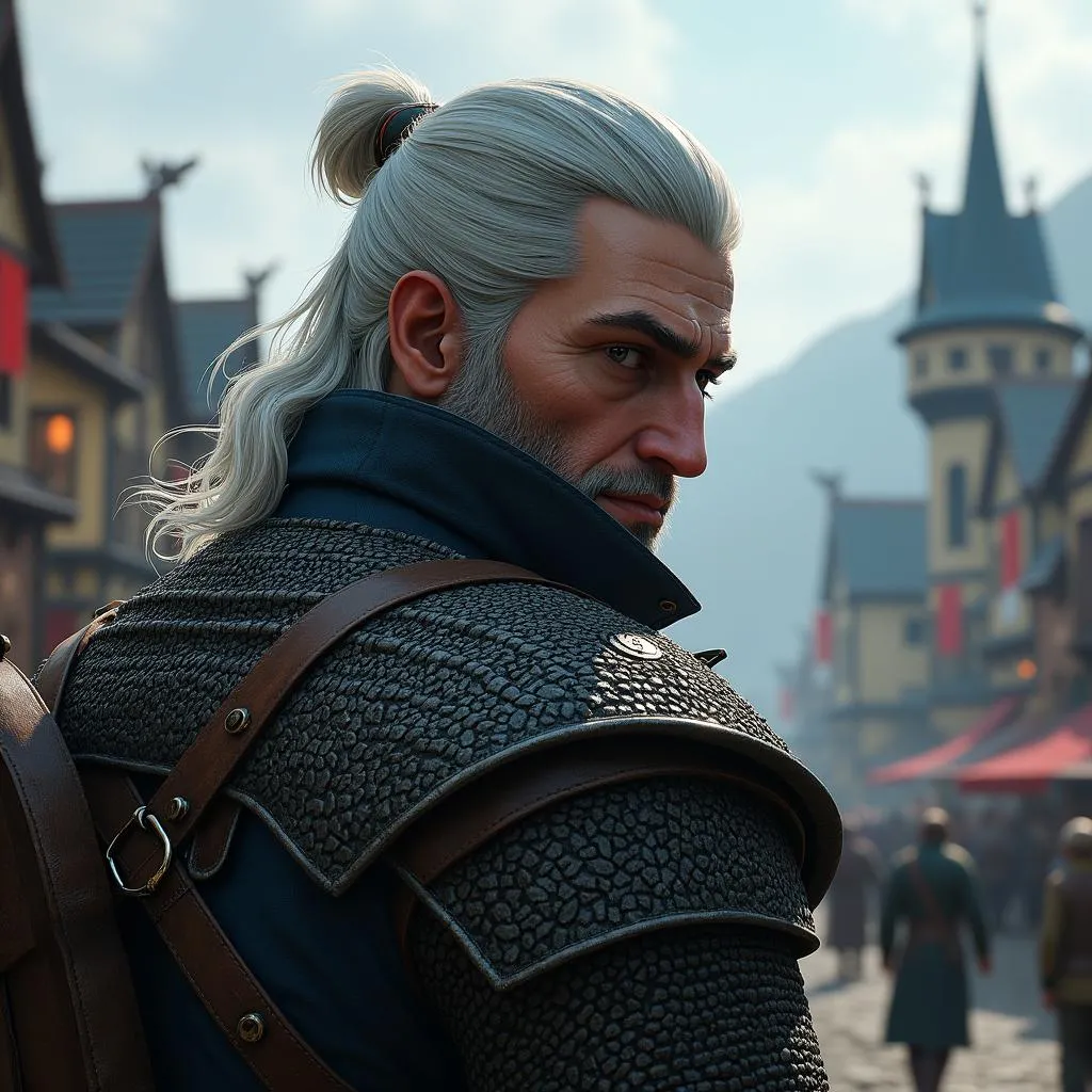 The Witcher 3 Wild Hunt nhân vật chính Geralt of Rivia