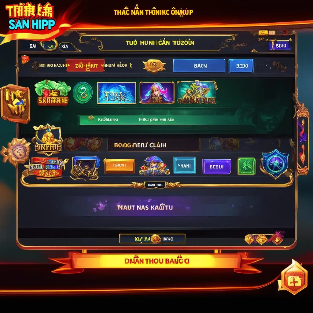 thục sơn kỳ hiệp game pc interface