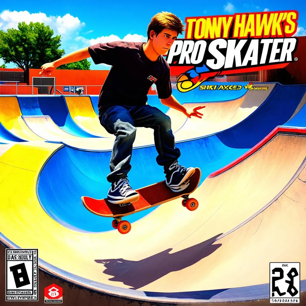 Tony Hawk Skateboarding Game Cover