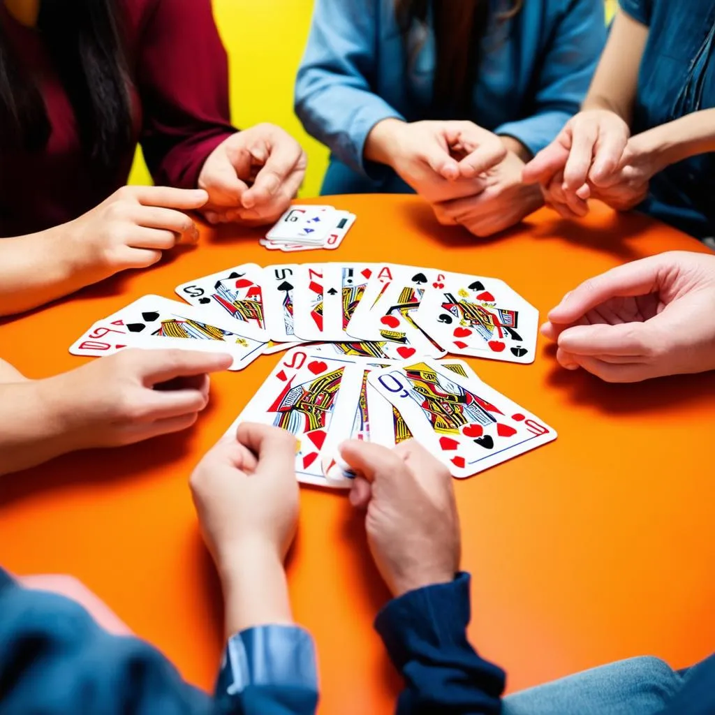 Uno card game