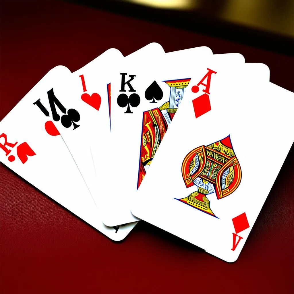 Video poker cards