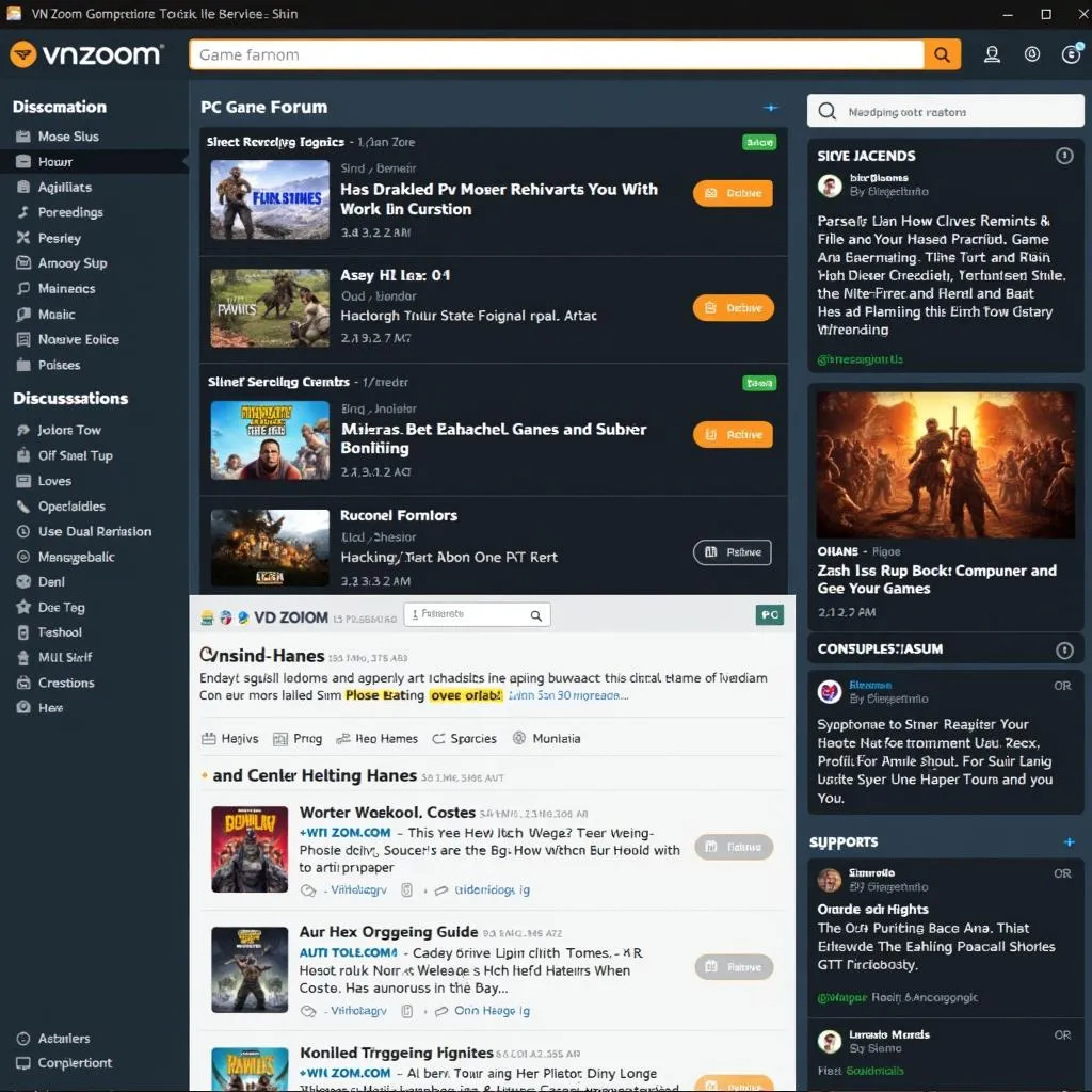 Diễn đàn game PC sôi nổi trên Vn Zoom