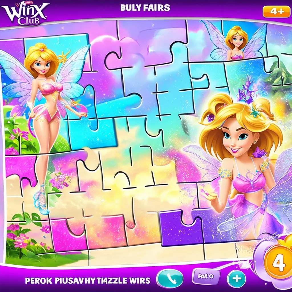 Game xếp hình Winx