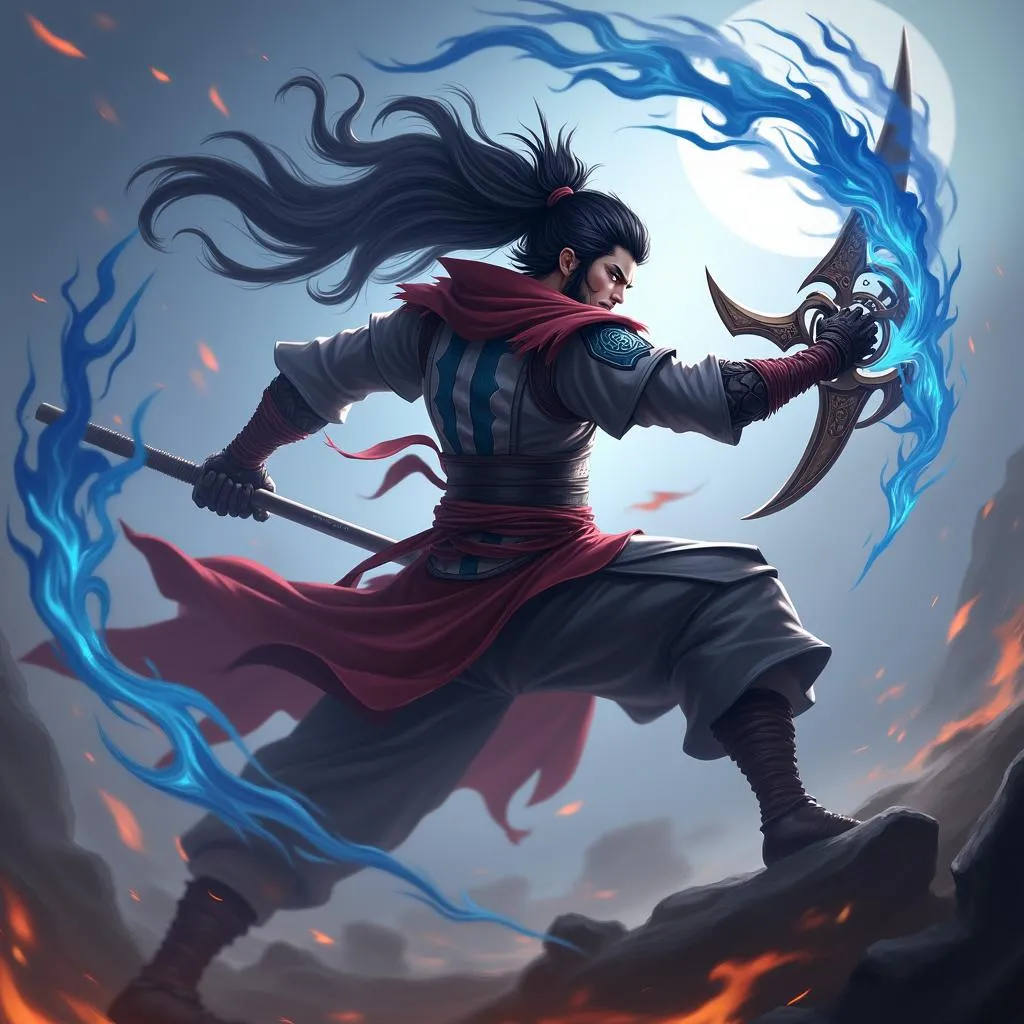 Hình nền Yasuo lưỡi kiếm phong trần