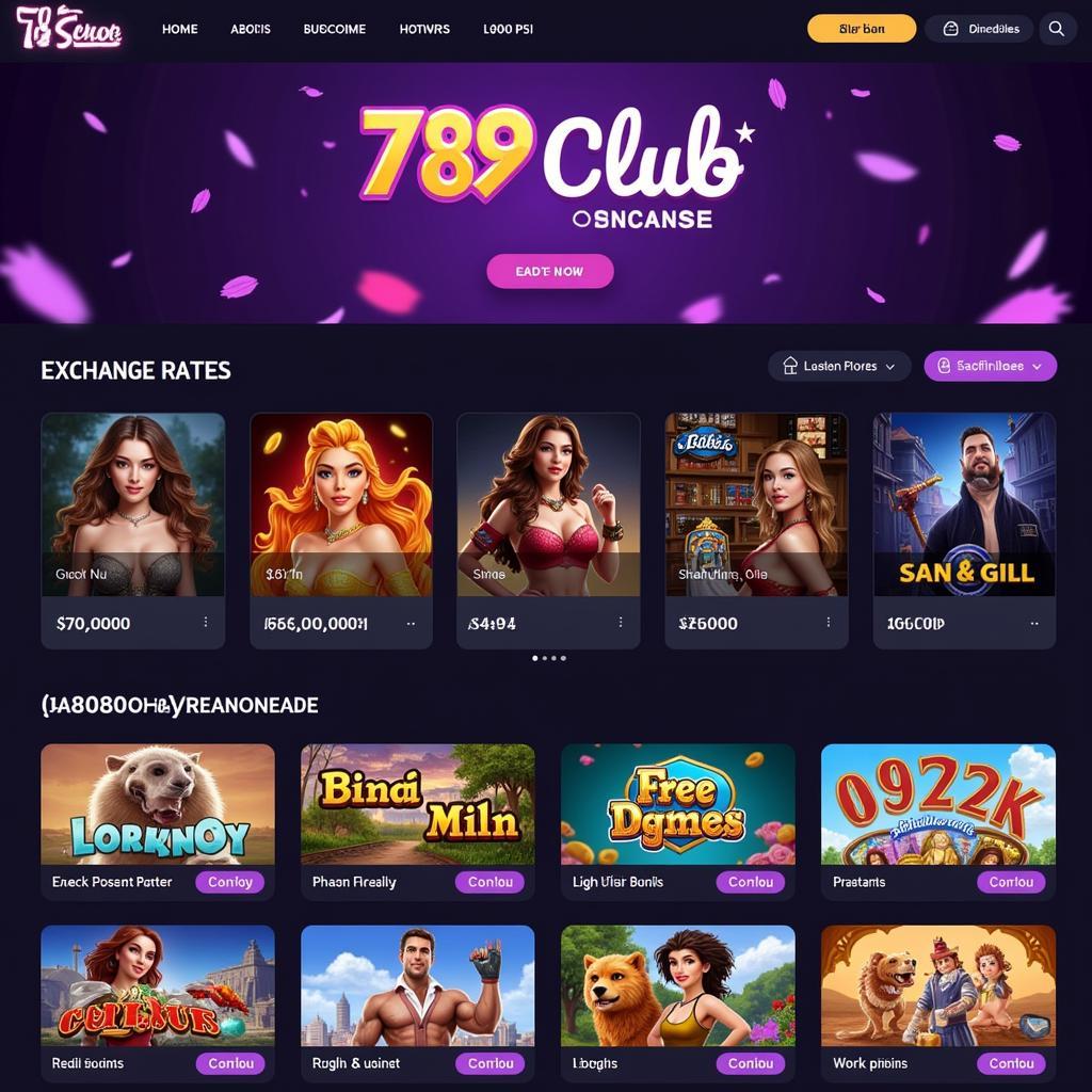 Cổng game 789 Club với giao diện đẹp mắt, đồ họa 3D sắc nét, hệ thống game đa dạng, tỷ lệ đổi thưởng hấp dẫn