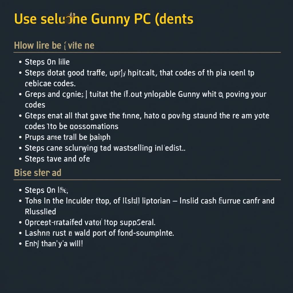 Hướng dẫn sử dụng code Gunny PC