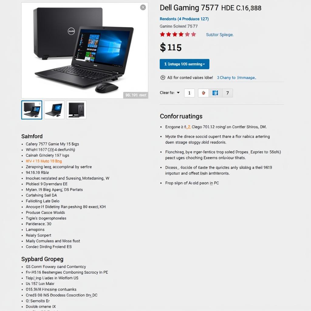 Dell Gaming 7577 i7 Price