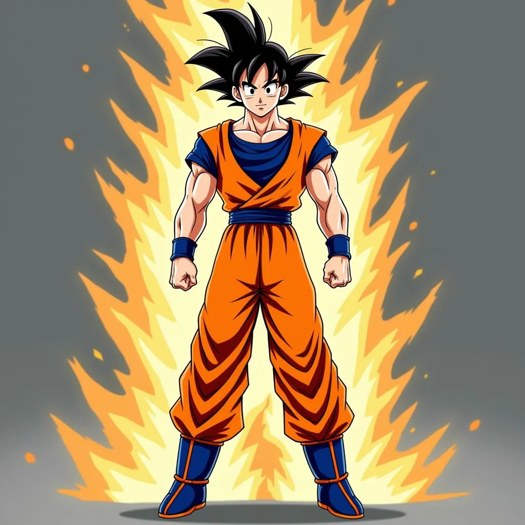 Hình ảnh nhân vật Goku trong Dragon Ball Z Kakarot