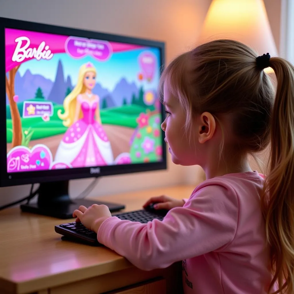 Chơi game Barbie Công Chúa trên máy tính