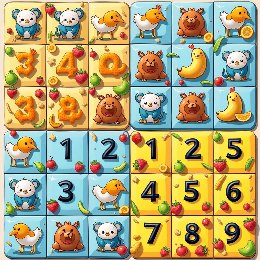 Game thử thách xếp số cho người chơi