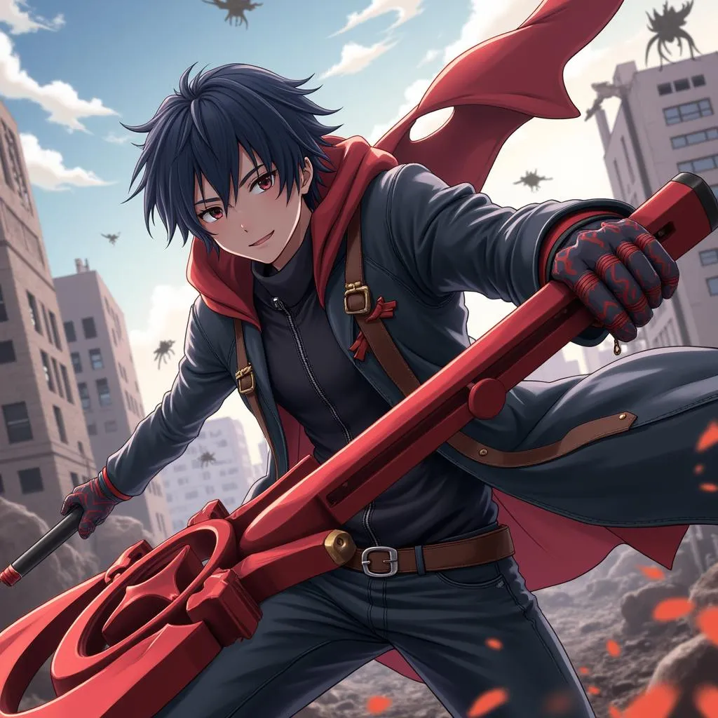 Nhân vật chính God Eater với God Arc