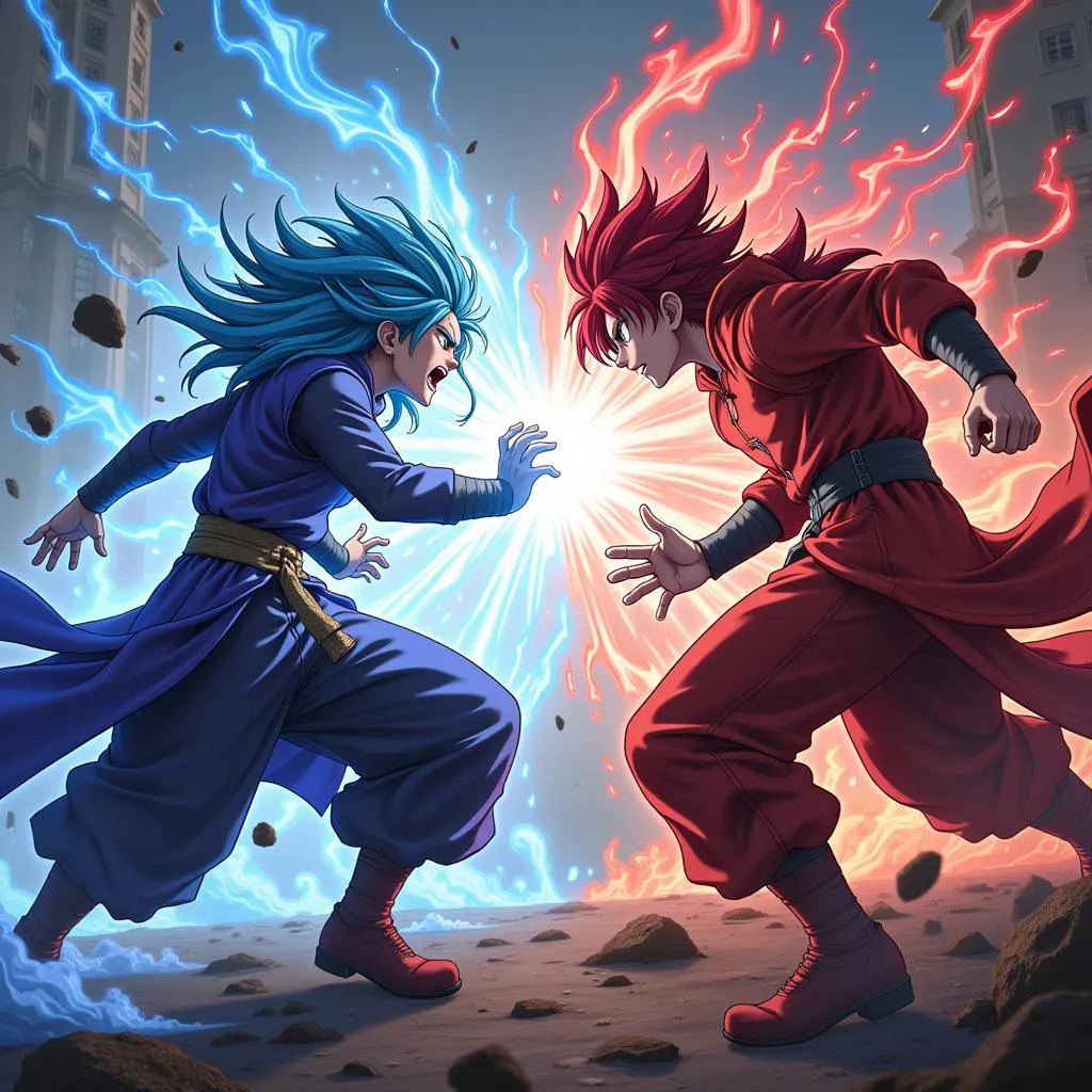 Cảnh chiến đấu trong Jump Force