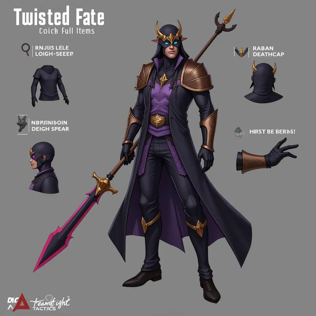 Twisted Fate full đồ trong ĐTCL