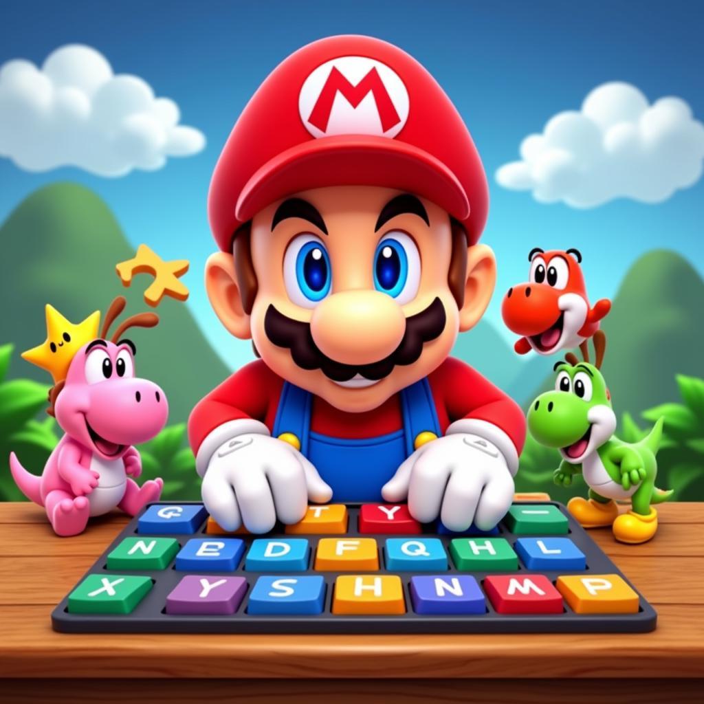 Hình ảnh trò chơi Mario Teaches Typing