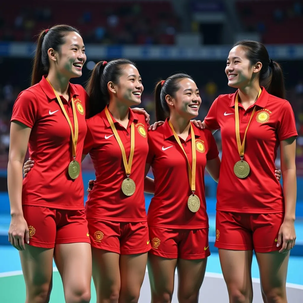 Niềm vui chiến thắng của các vận động viên Việt Nam tại SEA Games 31