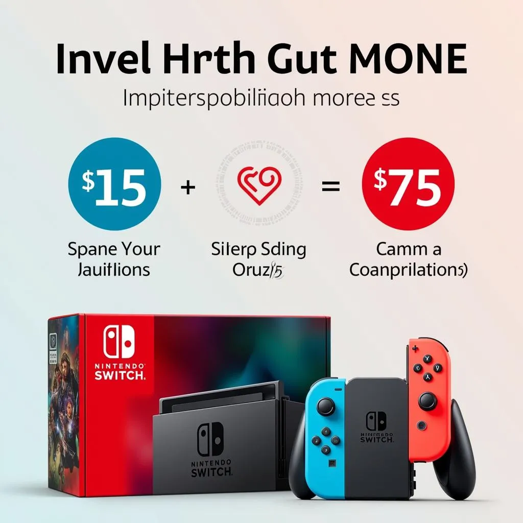 Máy chơi game Nintendo Switch với mức giá hấp dẫn