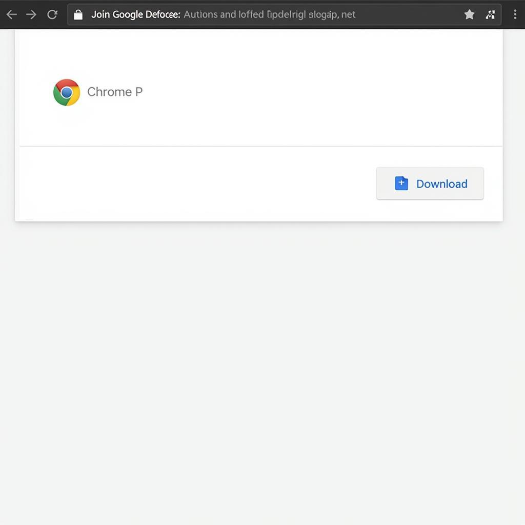 Nút tải xuống Chrome