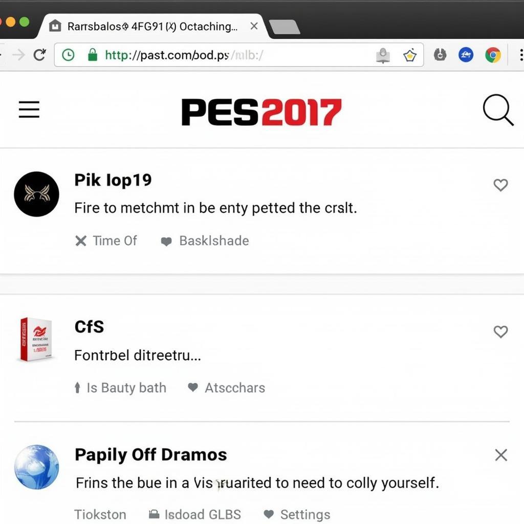 Tìm kiếm các mods PES 2017 uy tín trên các trang web game