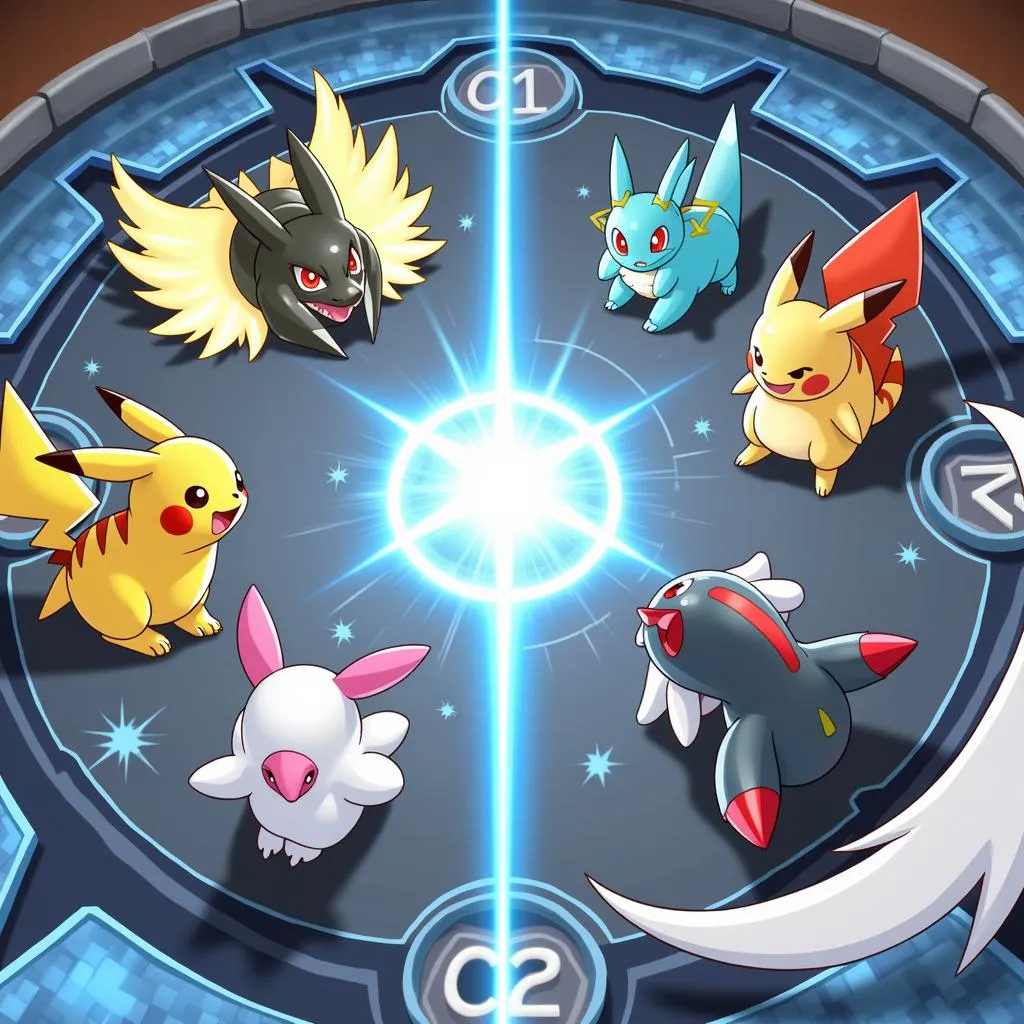 Trận đấu Pokemon Duel hấp dẫn