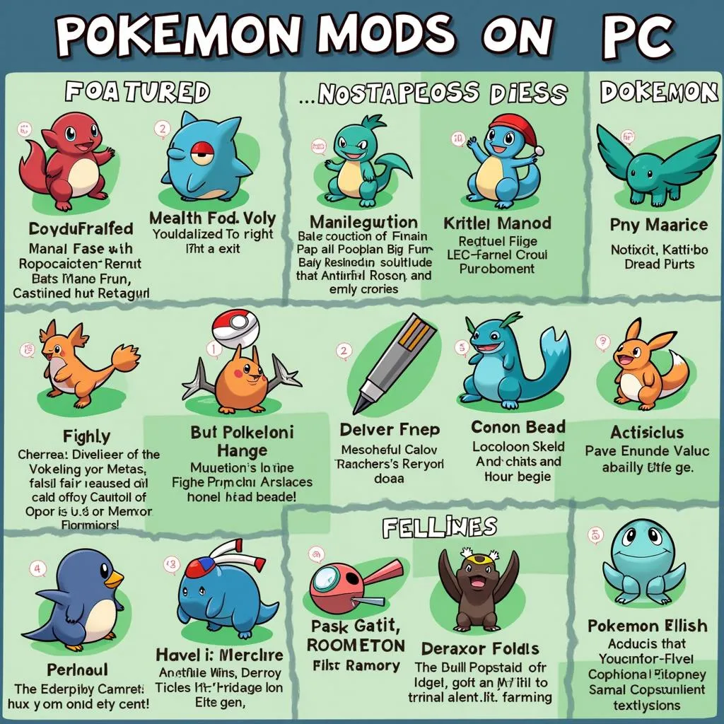 Hình ảnh minh họa Pokemon Mod trên PC