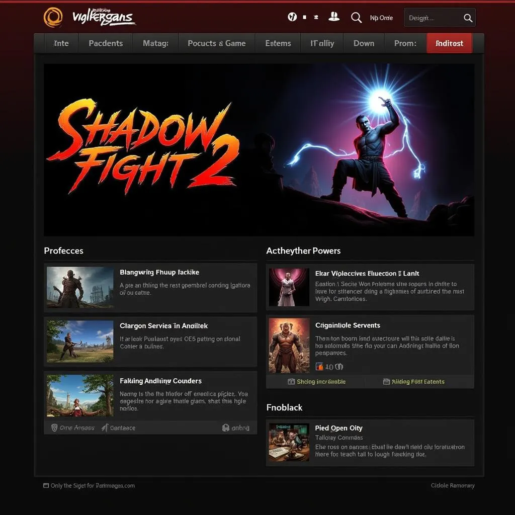 Giao diện Shadow Fight 2 PC