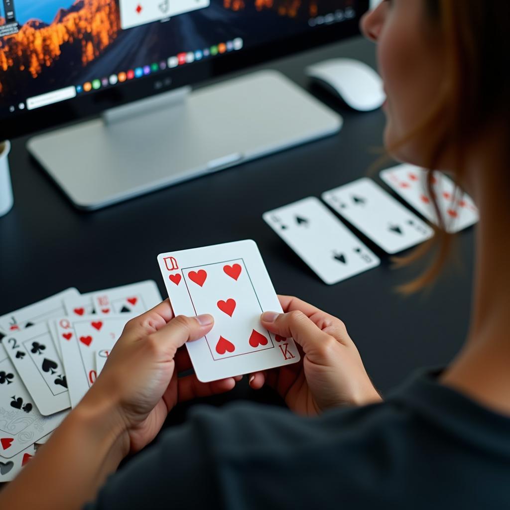 Solitaire game xếp bài trên máy tính