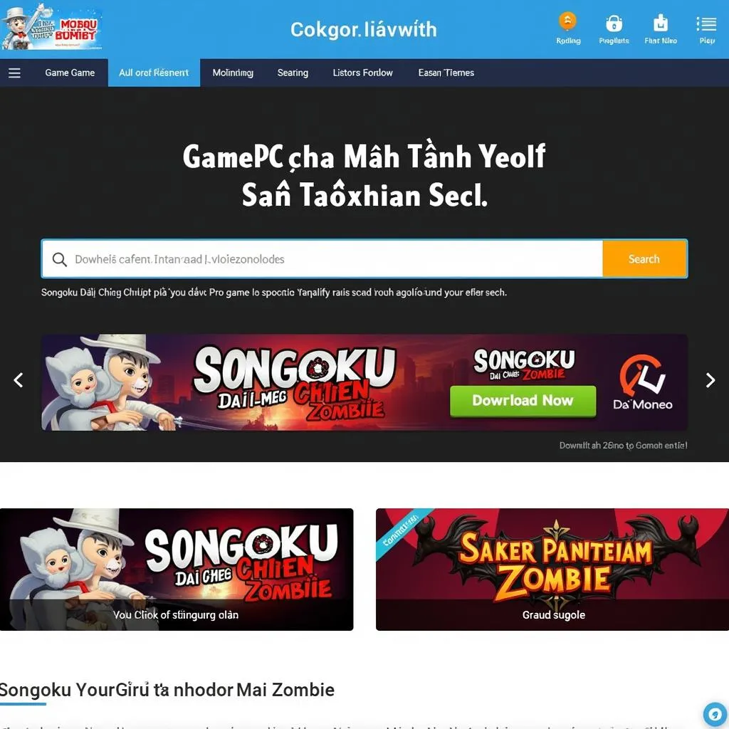 Tải Game Songoku Đại Chiến Zombie Uy Tín