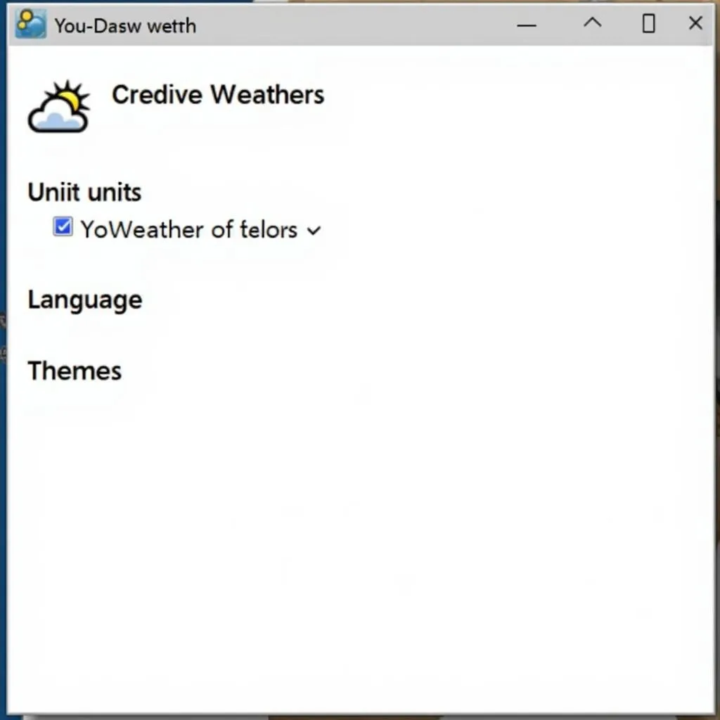 Cài đặt Yowindow Weather PC